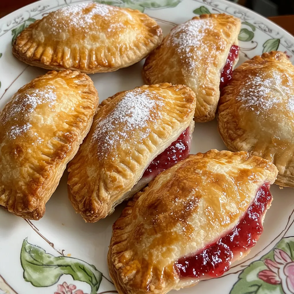 A plate of pastries with jelly.