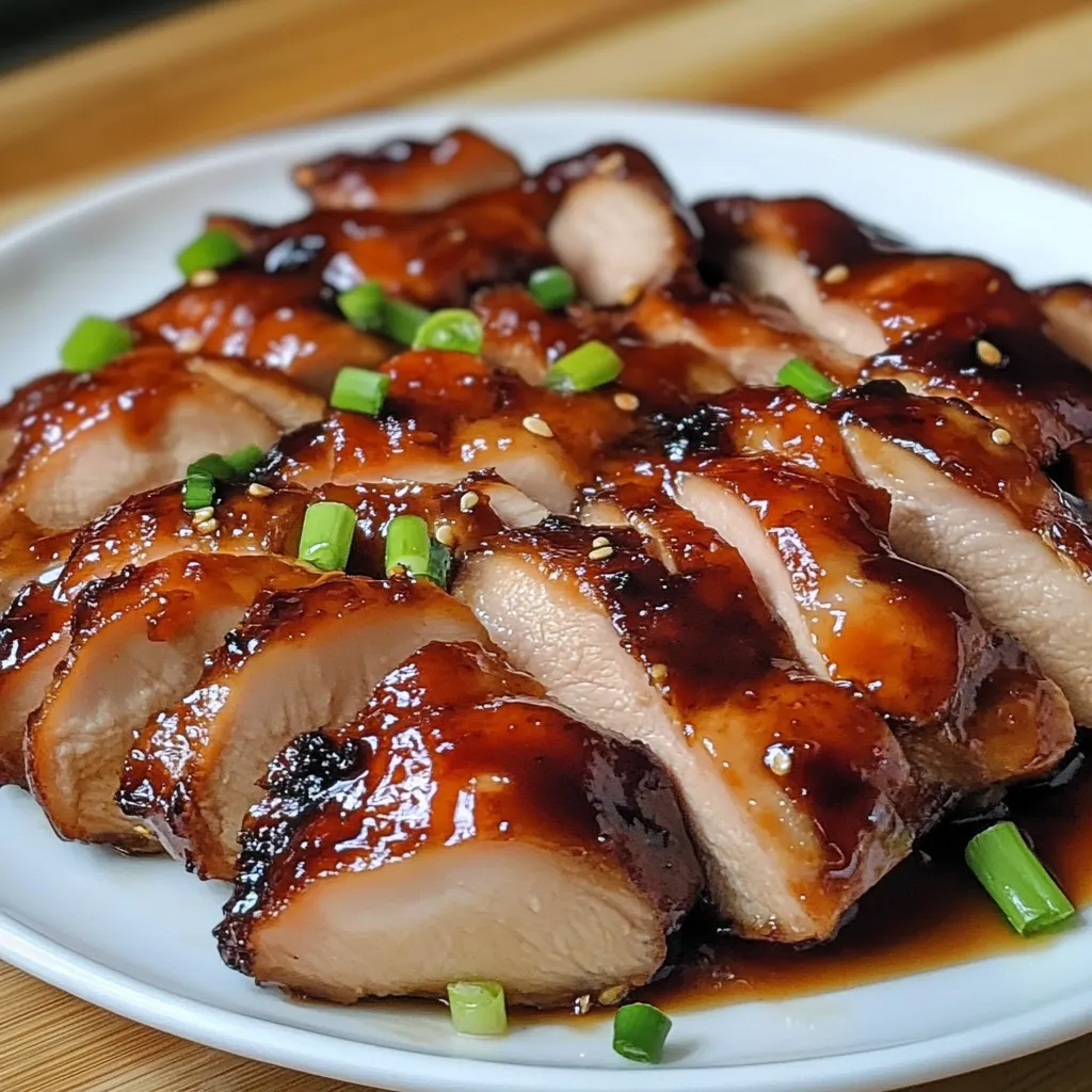 A plate of meat with green onions on top.