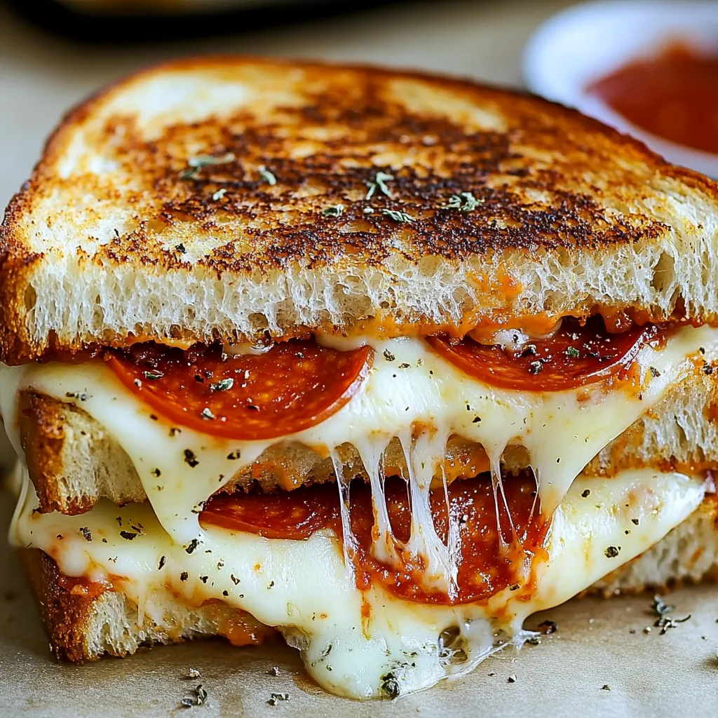 A slice of cheese and pepperoni pizza.