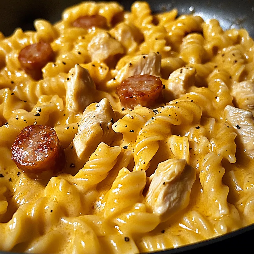 A bowl of macaroni and cheese with hot dogs on top.