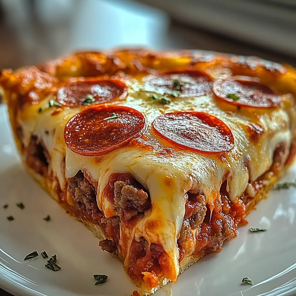 A slice of pepperoni pizza on a white plate.